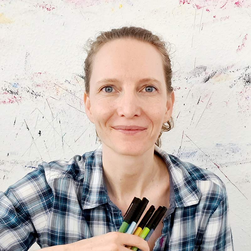 Portrait von Katrin Bauck digitales Event Intuitives Malen